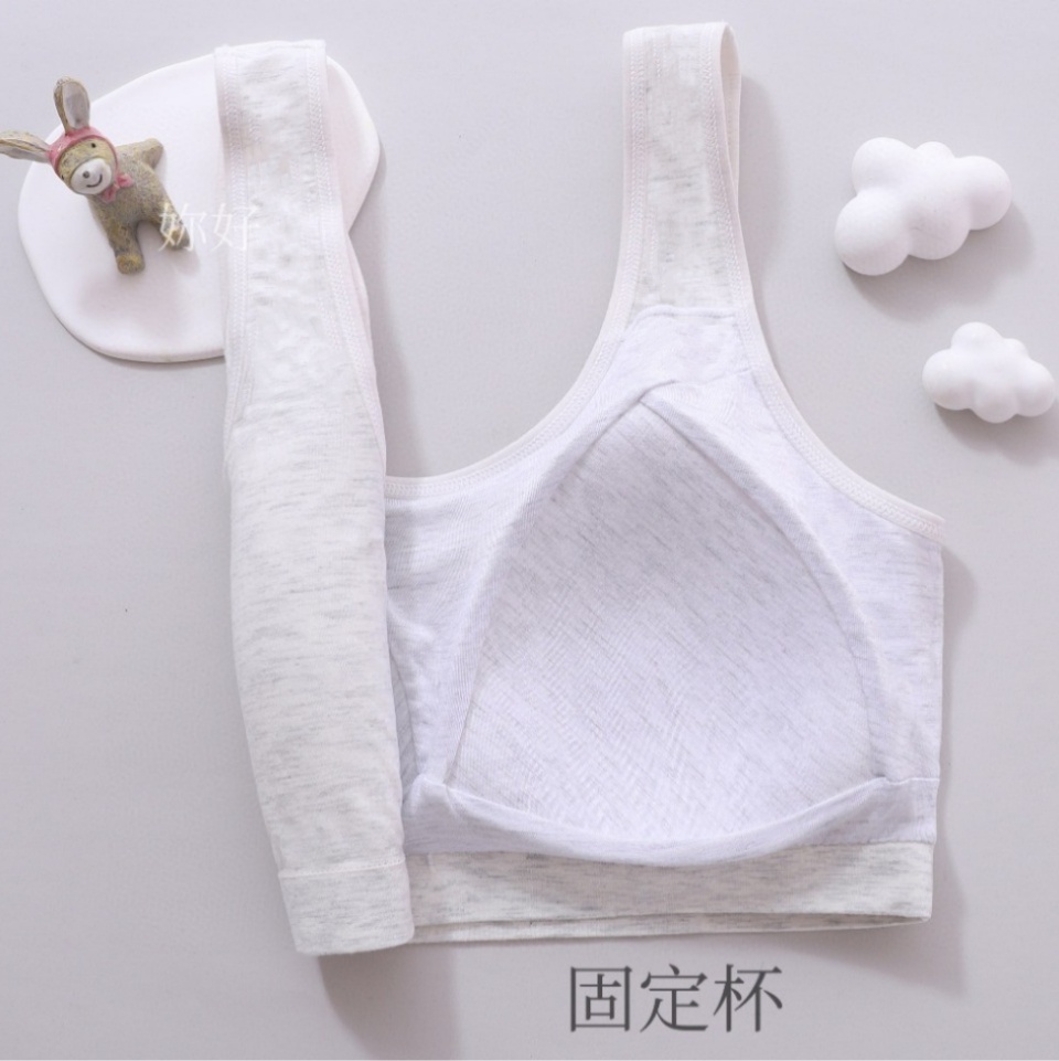 Girls' sports bras, underwear for the growth period of junior and senior high school students, large-sized, seamless and fixed cup vests for older children Application Scenario