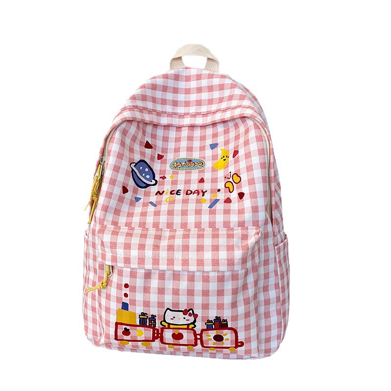 A new large-capacity backpack with a cute and niche design for girls, high school and junior high school students Item Picture