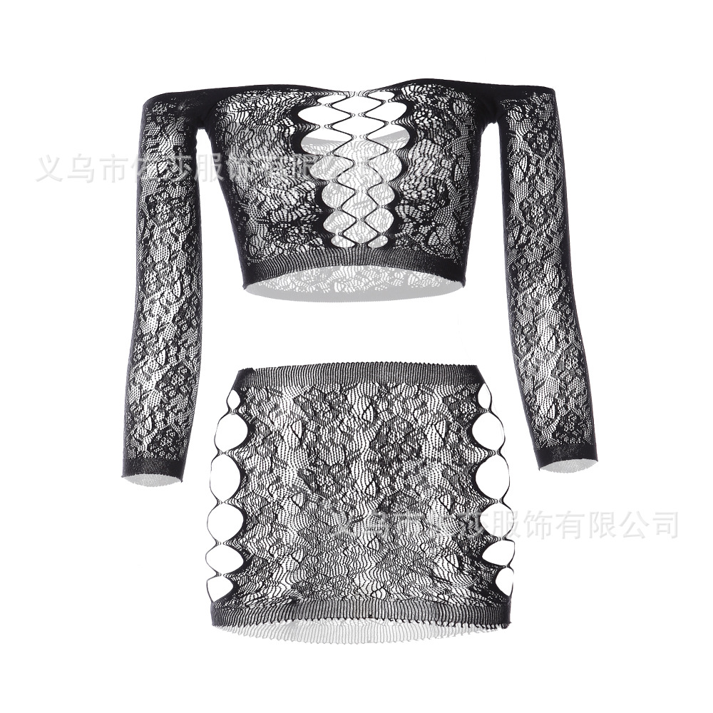 2023 summer new european and american ins tube top lace stitching sexy cross-border underwear set w556 Application Scenario