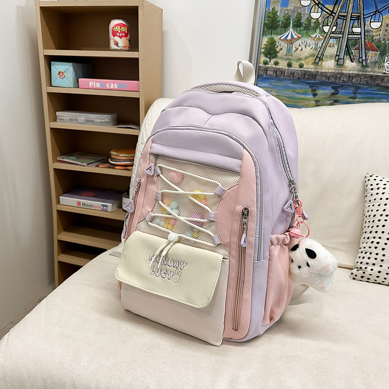 Junior high school schoolbags, boys' backpacks, girls' outdoor travel lightweight, large-capacity backpacks for primary and middle school students, new styles for high school students Application Scenario