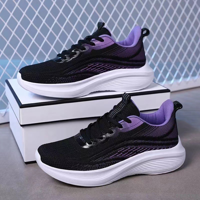 cross-border wholesale sneakers women's new spring summer non-slip soft bottom and wear resistance mesh breathable casual shoes all-match ultra-light Specification drawing