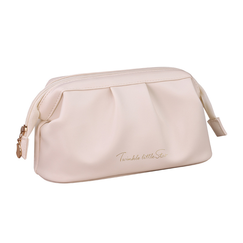 rose story pu waterproof cosmetic bag large capacity high sense travel small portable women's portable ins style clutch bag Item Picture