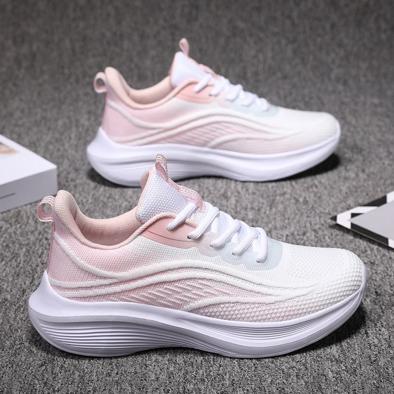 cross-border new arrival sneakers women's spring summer non-slip soft bottom and wear resistance mesh breathable casual shoes all-match ultra-light round toe details Picture