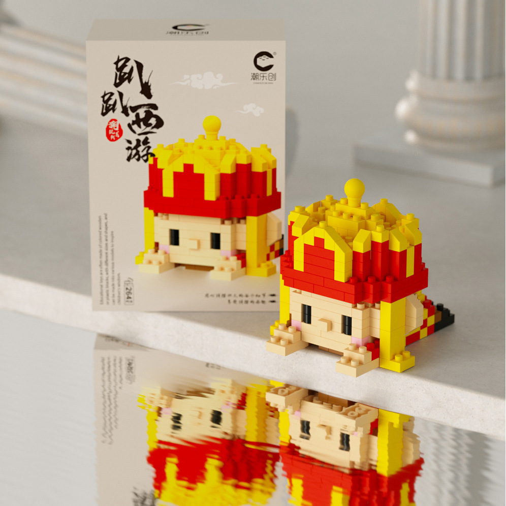 compatible with lego cartoon lying doll building blocks christmas series micro particles children's assembled educational toys batch delivery Application Scenario