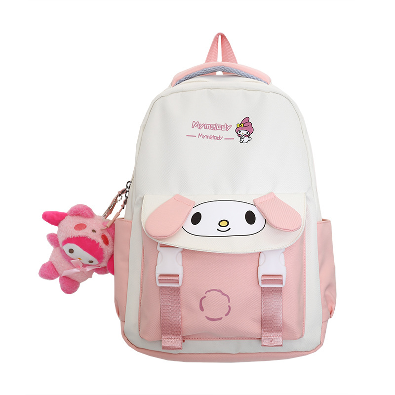 sanrio japanese style simple schoolbag large capacity junior school backpack waterproof cute primary school student casual backpack female Specification drawing