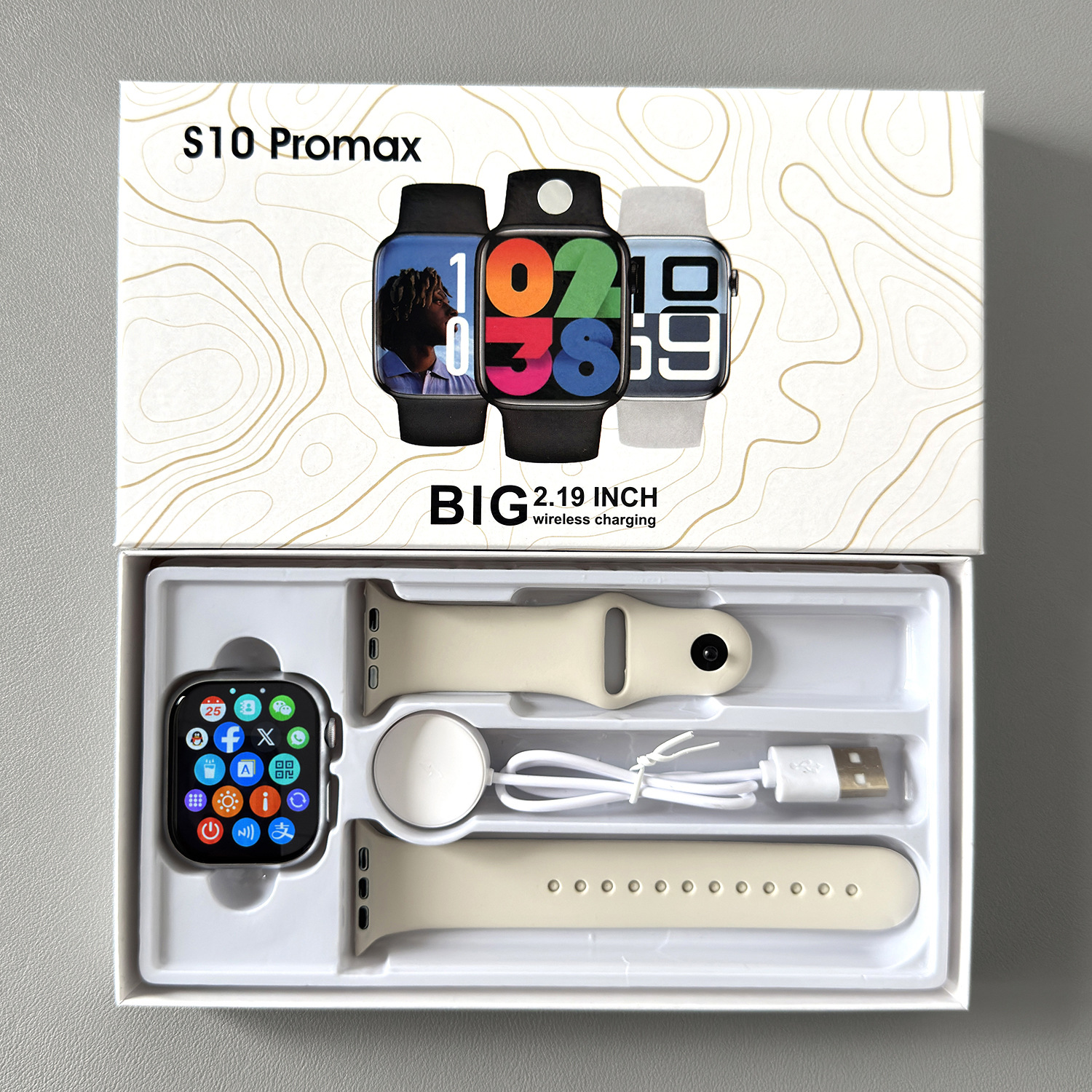 huaqiang north s10 promax smart watch smart island chinese version with alipay nfc adult bluetooth watch details Picture