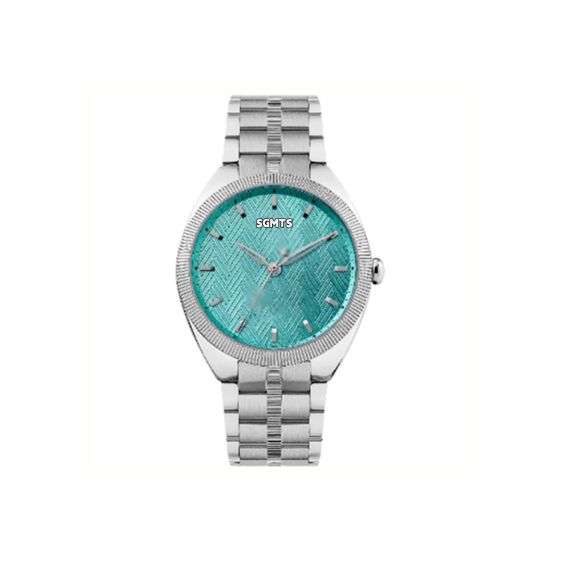 foreign trade popular style collection queen mother ice crushing blue watch new snake bone metal quartz saturn small golden watch women's watch Specification drawing