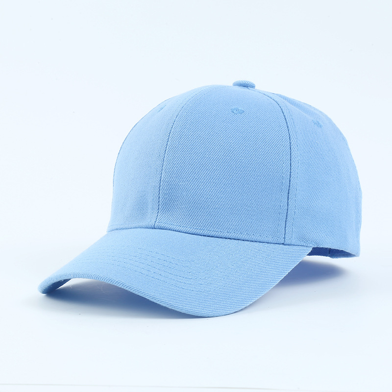 cross-border versatile black baseball cap men's peaked cap women's embroidered printed logo work cap advertising cap full figure