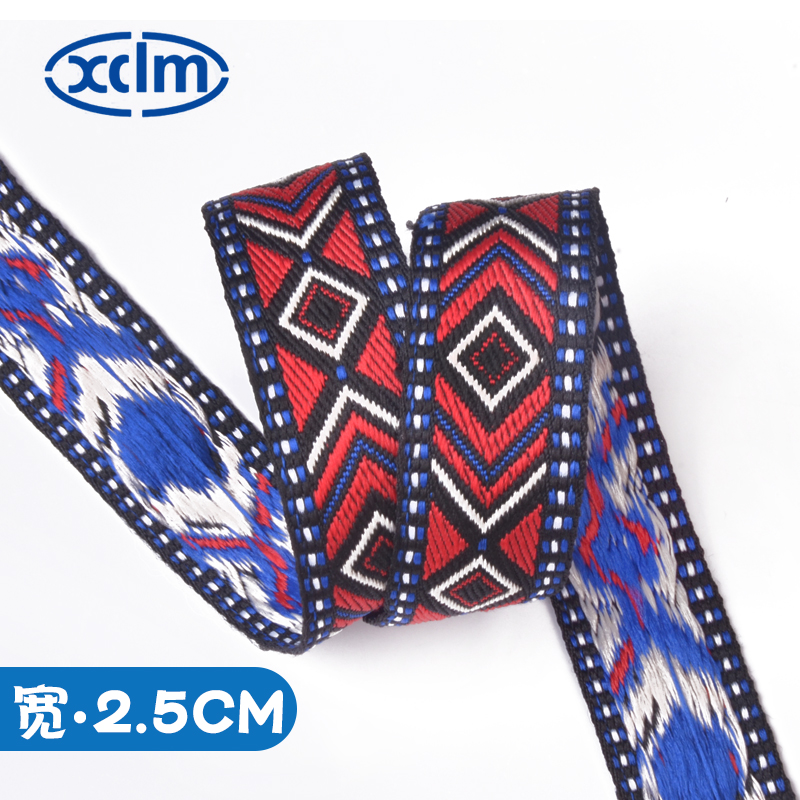 Wholesale of popular ethnic-style computer jacquard webbing and small chanel-style colored lace accessories from a manufacturer pic 5