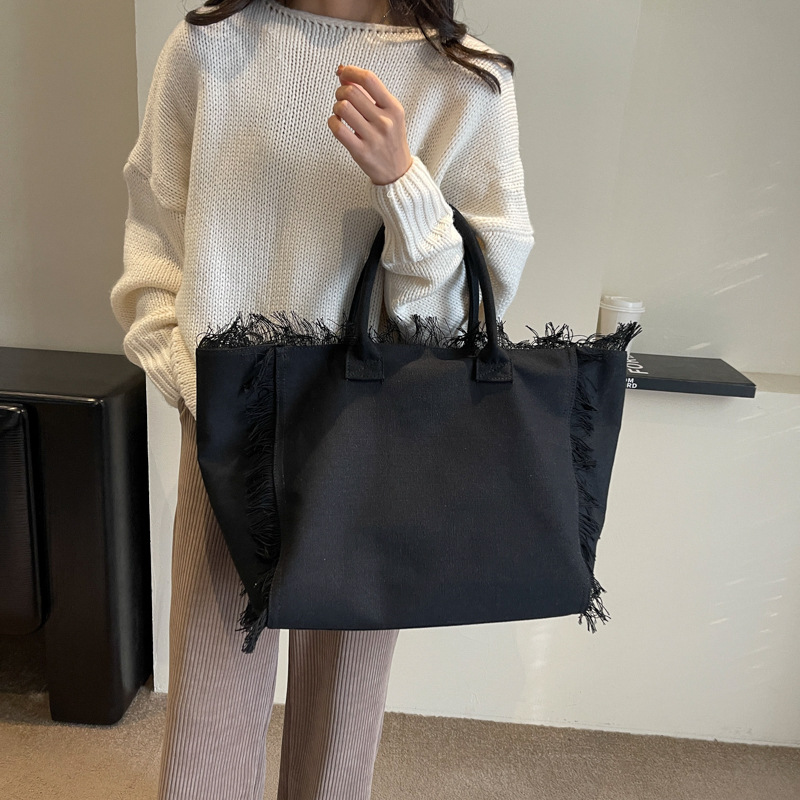 cross-border large capacity women's tote all-matching underarm bag spring new simple fashion class commuter shoulder bag Specification drawing