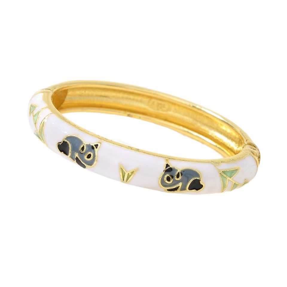 Retro enamel bracelets, colorful oil-dripping floral export accessories, popular scenic spots Item Picture