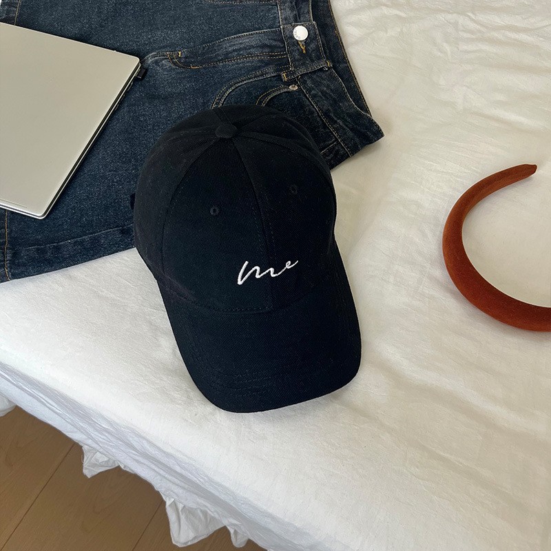hat women's sun-proof big head circumference baseball cap men's trendy niche high-grade all-match sports korean style peaked cap makes face look small Specification drawing