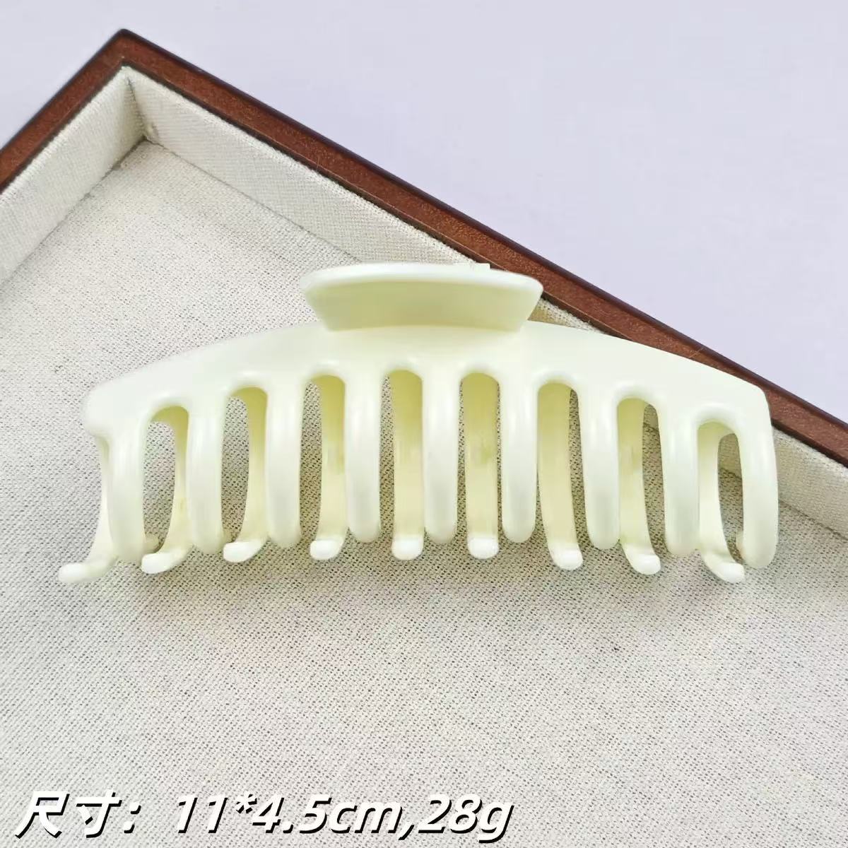 soft rubber shark clip silica gel hairpin hairpin soft anti-collision protection back head clip hair drop-resistant durable hair accessories grip Specification drawing