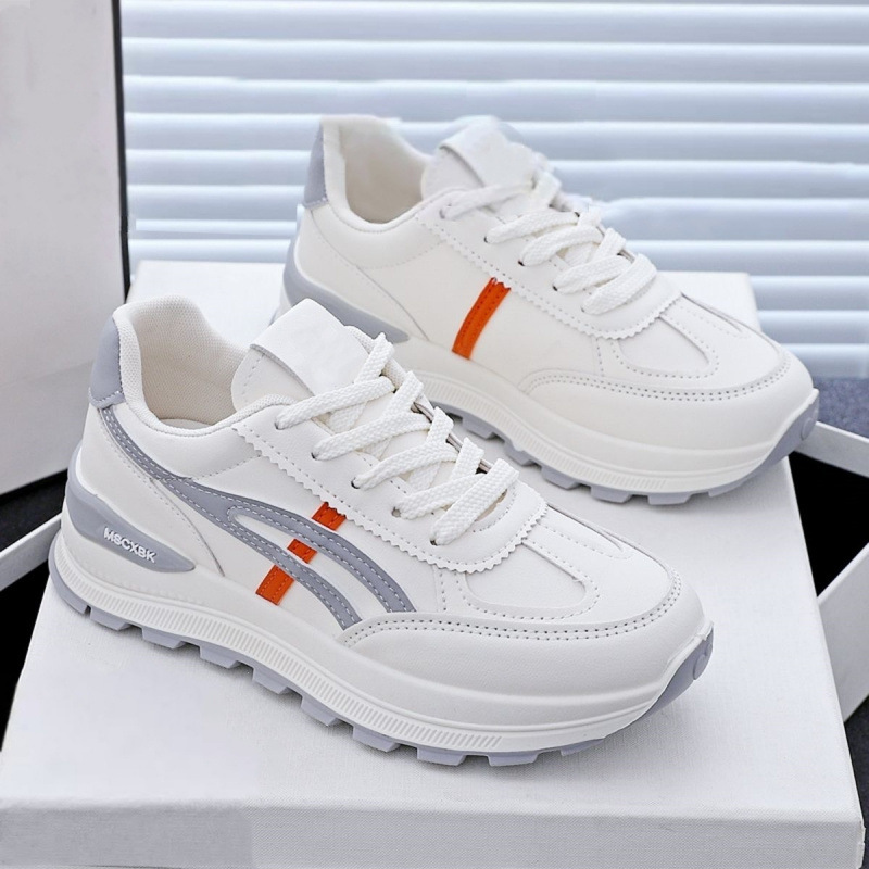 sports shoes for women spring and autumn 2025 new all-matching leather platform light running shoes women's casual cortez women's Item Picture
