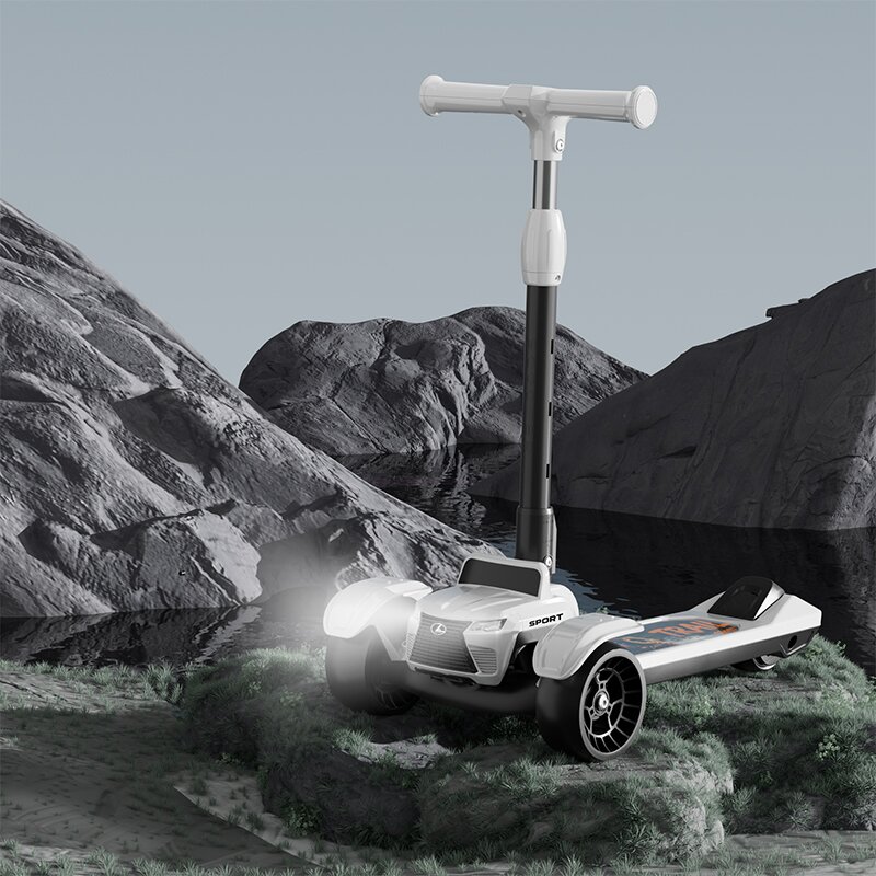 儿童滑板车炫酷帅气玩具车越野带音乐带灯光