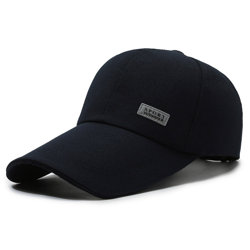 baseball cap men's sun hat sun protection sun protection fishing men's canvas lengthened along hard top peak cap baseball cap Application Scenario