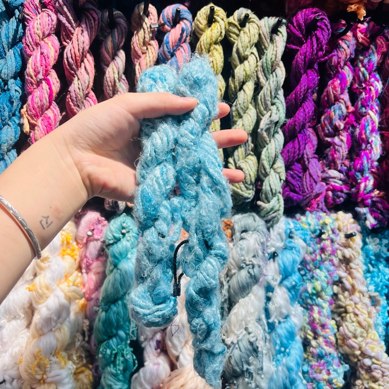 DIY imported new silk yarn, purely handcrafted DIY accessories, accessories, decorative bags, necklaces, bracelets, and accessories... 8 Item Picture