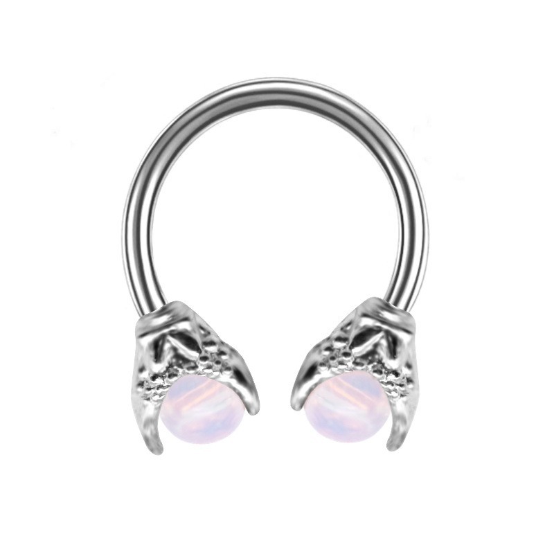 Silver jewelry, umbilical nails, half-hole soft clay diamond ball tray decorations, fashionable and individual girls' accessories, pendant pieces detail image 4