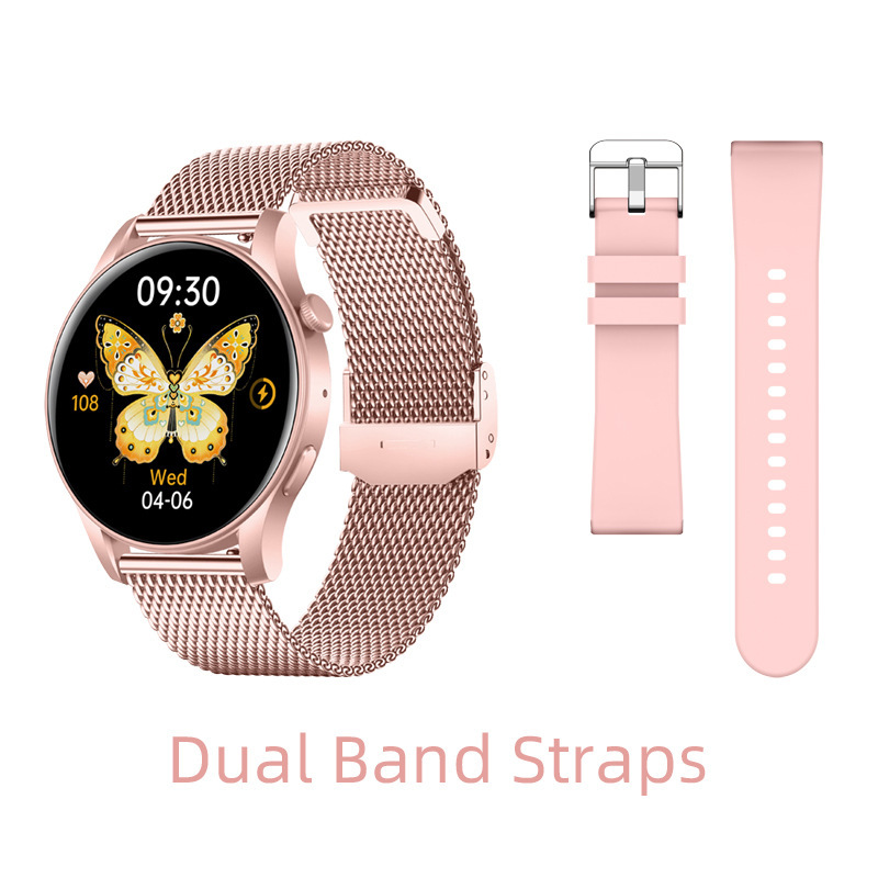 cross-border kc88 smart watch 1.43-inch amoled heart rate sleep bluetooth calling message push sports watch Specification drawing