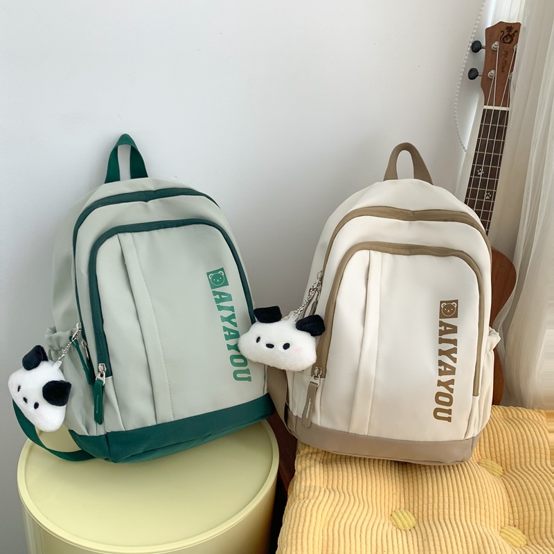 Mini small backpack for girls, light and compact travel and leisure small schoolbag, waterproof for junior high school classes full figure