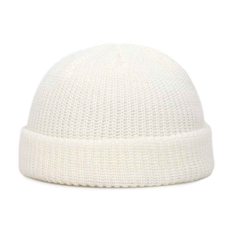 hat couple autumn and winter thin foreign trade hat knitted hat men and women warm pullover cap women beanie hat melon peel chinese landlord hat details Picture