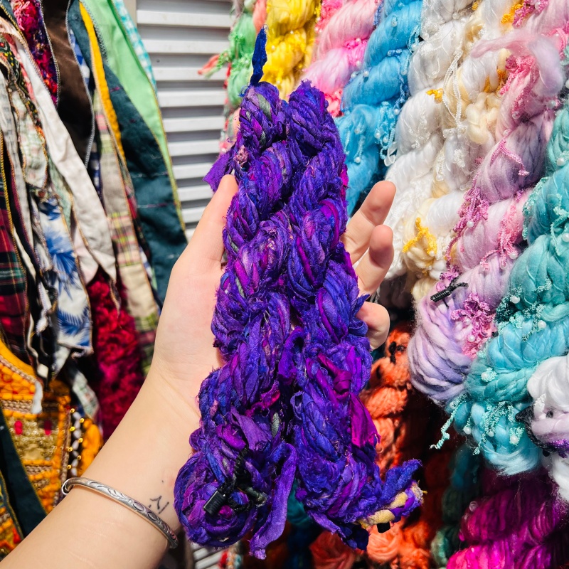 Rope and thread materials in stock: 72 # silk thread, braided rope, beaded elastic thread, DIY handmade materials Specification image