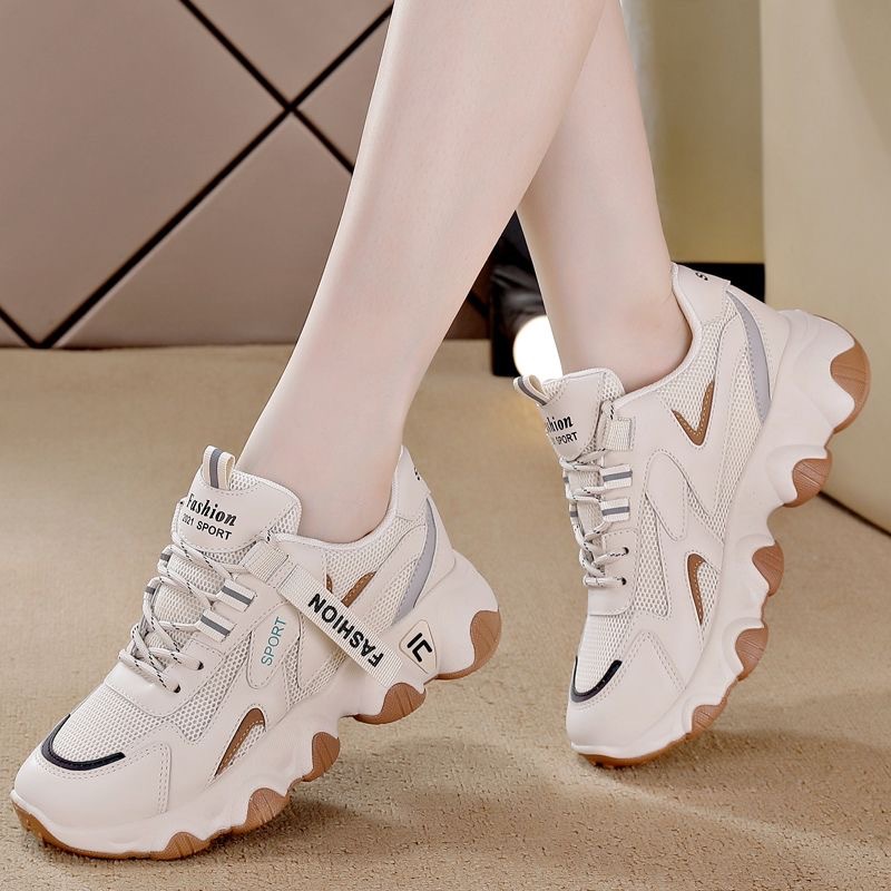 dad shoes women's spring and autumn women's shoes new all-match breathable mesh women's soft bottom shoes casual sneakers mesh surface shoes Specification drawing