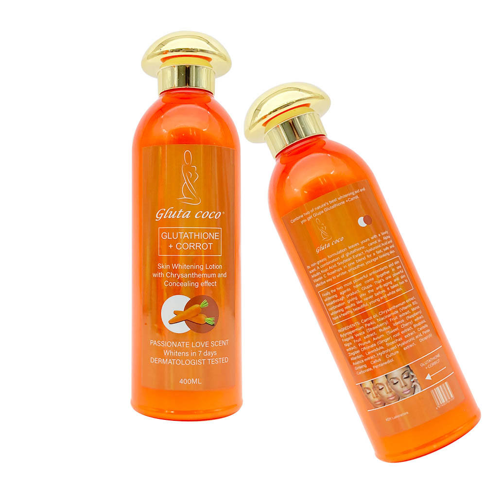 The Super Active Glutathion &Carrot Whitening Lotion in 7day