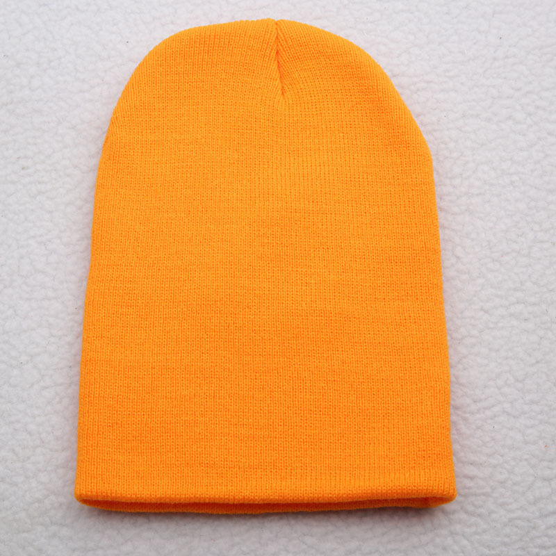 korean style autumn and winter classic men's and women's same fluorescent color knitted hat hat knitted hat gd hip hop woolen cap sleeve cap fashion full figure