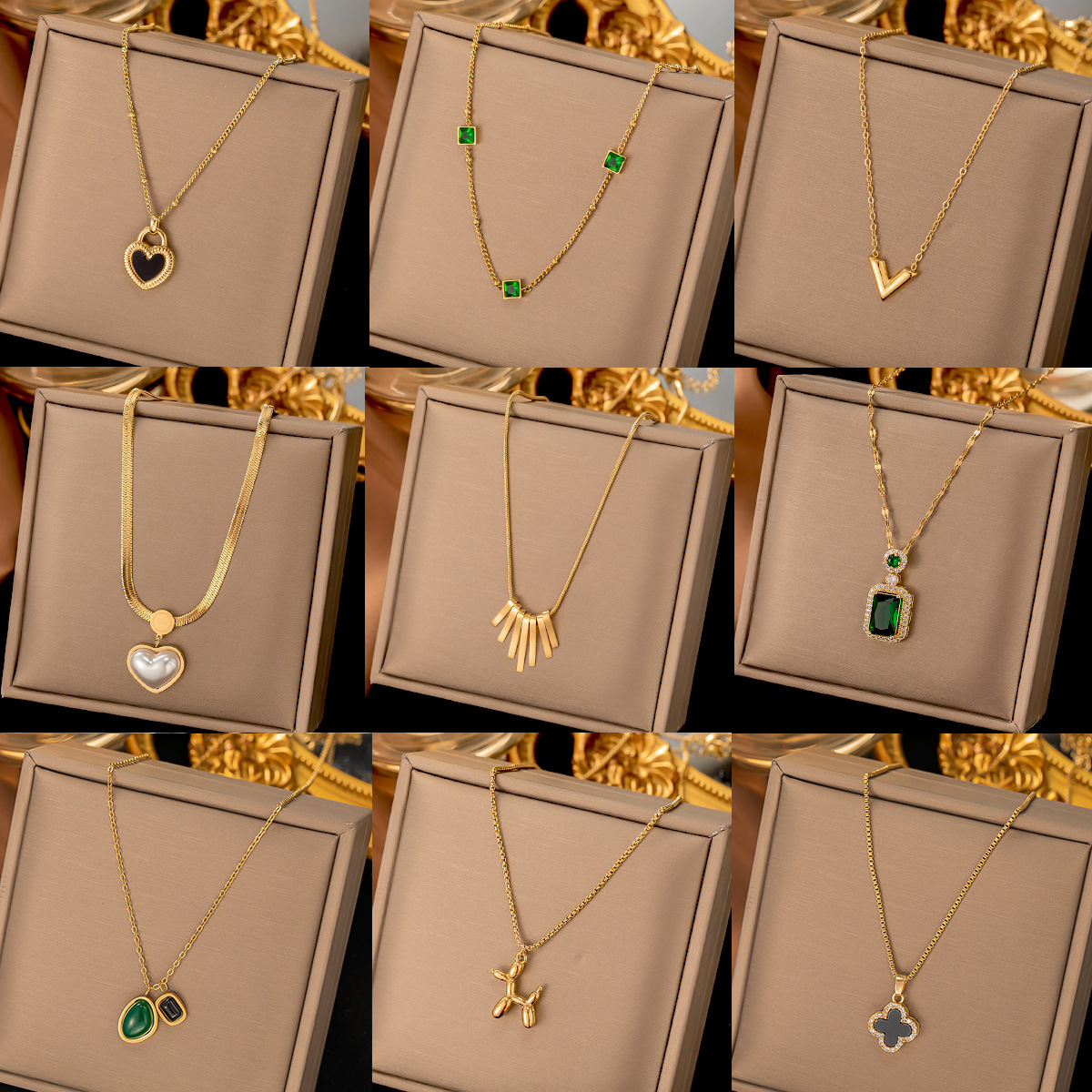 non-fading temperament entry lux gold-plated exquisite titanium steel necklace women's all-match fashion trending trendy clavicle chain manufacturer full figure