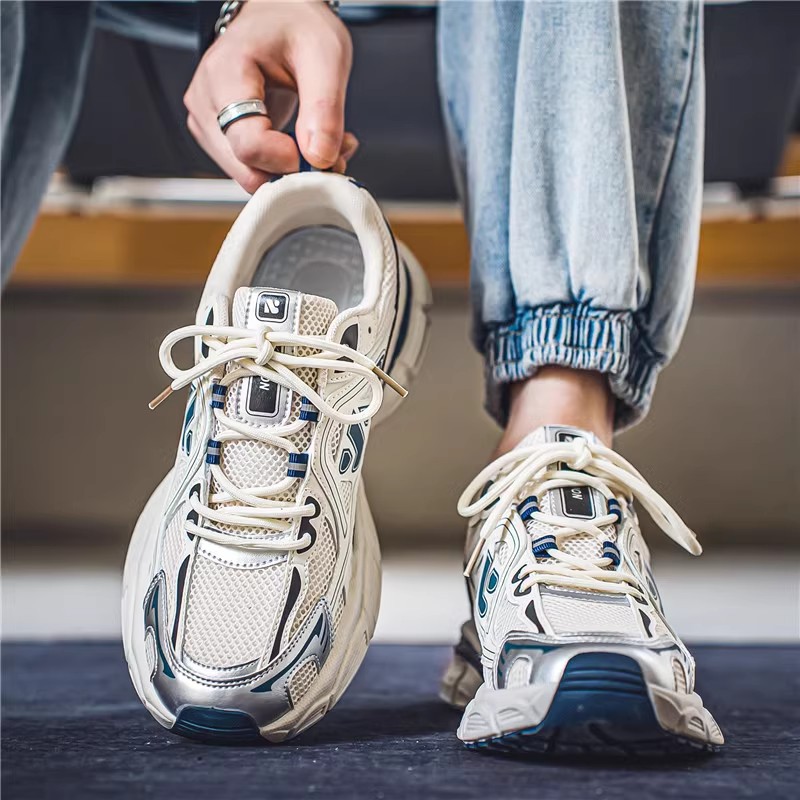 putian men's shoes summer breathable 2025 new height increasing daddy tide shoes youth autumn leisure mesh sneakers Specification drawing