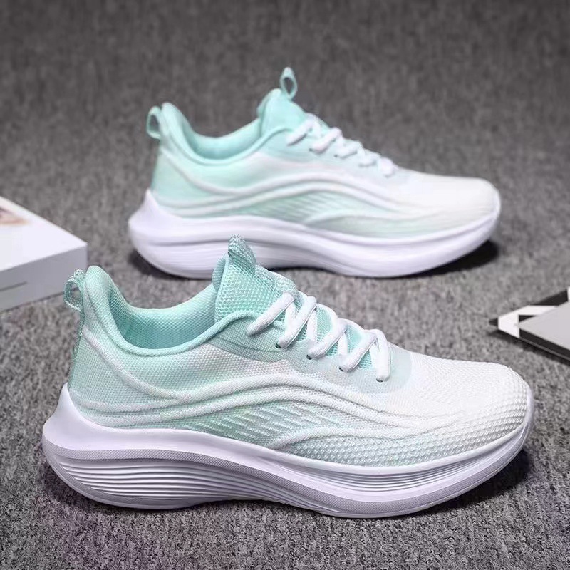 cross-border wholesale sneakers women's new spring summer non-slip soft bottom and wear resistance mesh breathable casual shoes all-match ultra-light details Picture