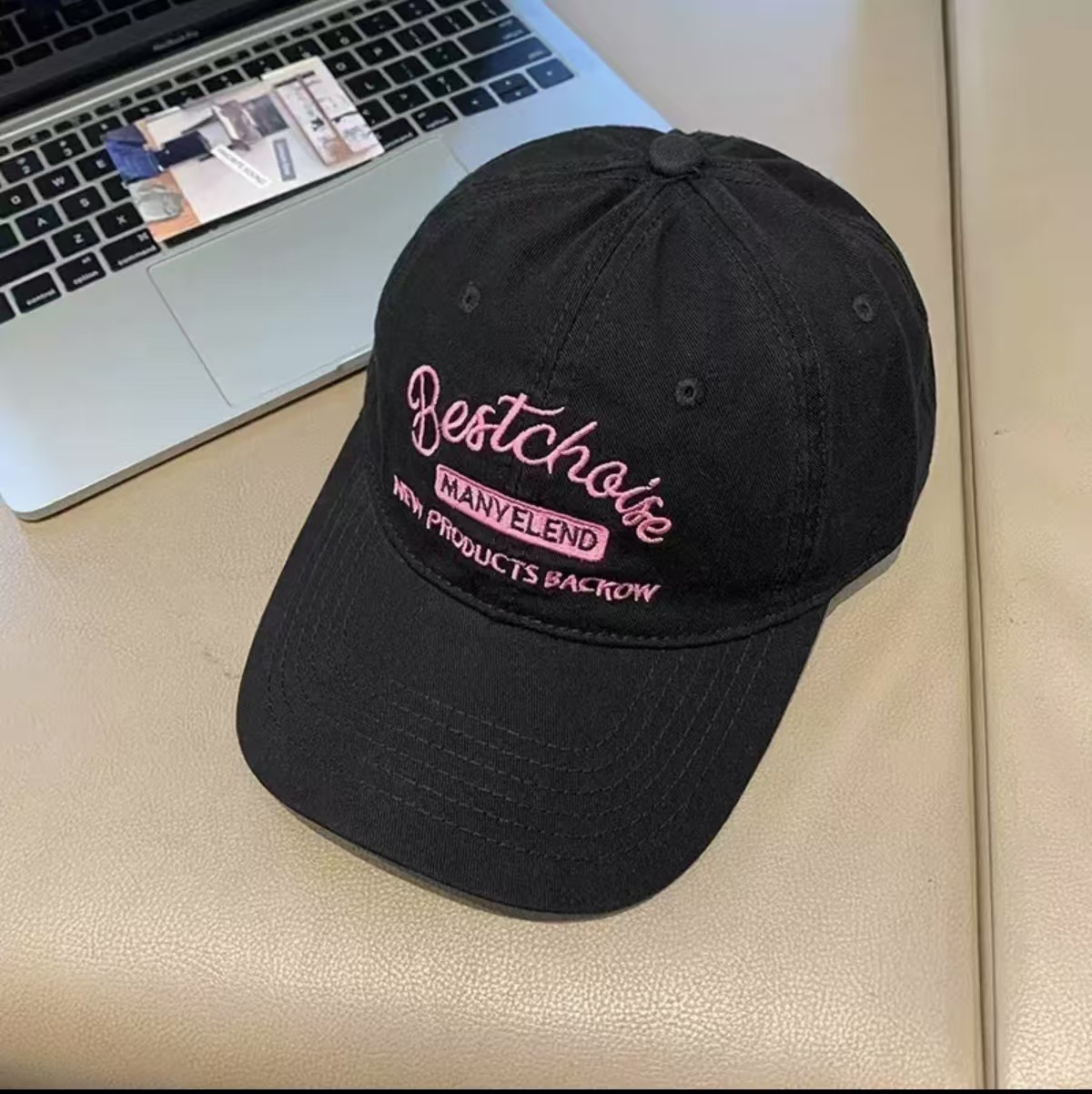 hat women's 2024 new summer baseball cap small face peaked cap original american retro easy matching soft top details Picture