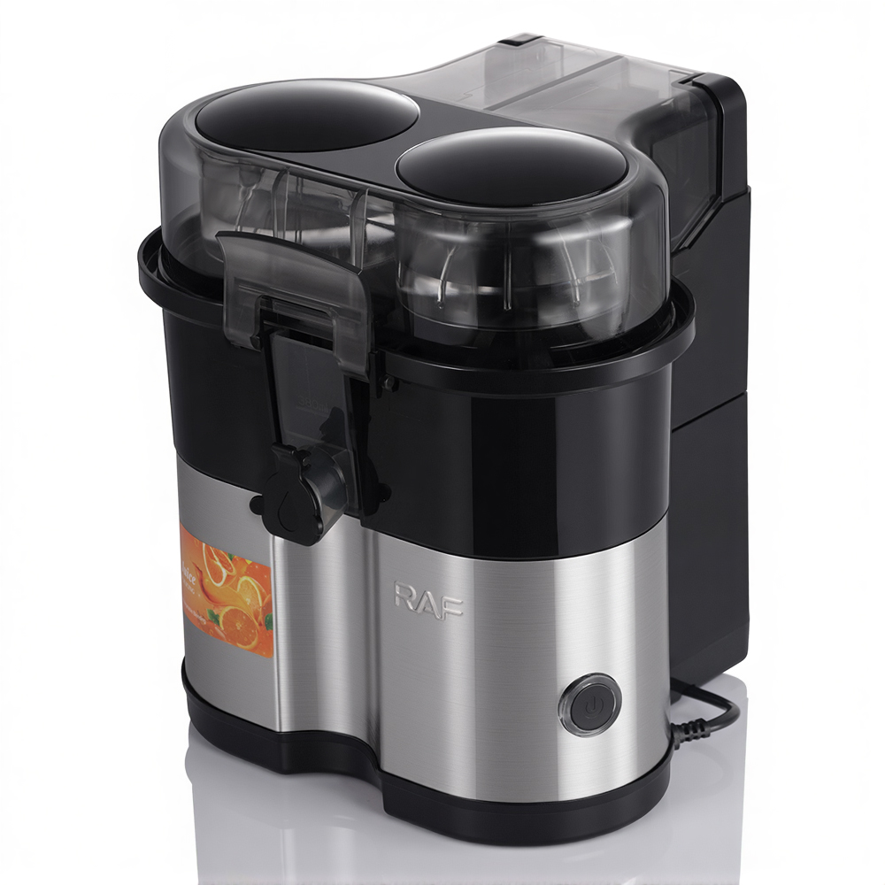 RAF European standard cross-border new double-head juicer, automatic orange juicer with juice separation, portable juicer Specification image