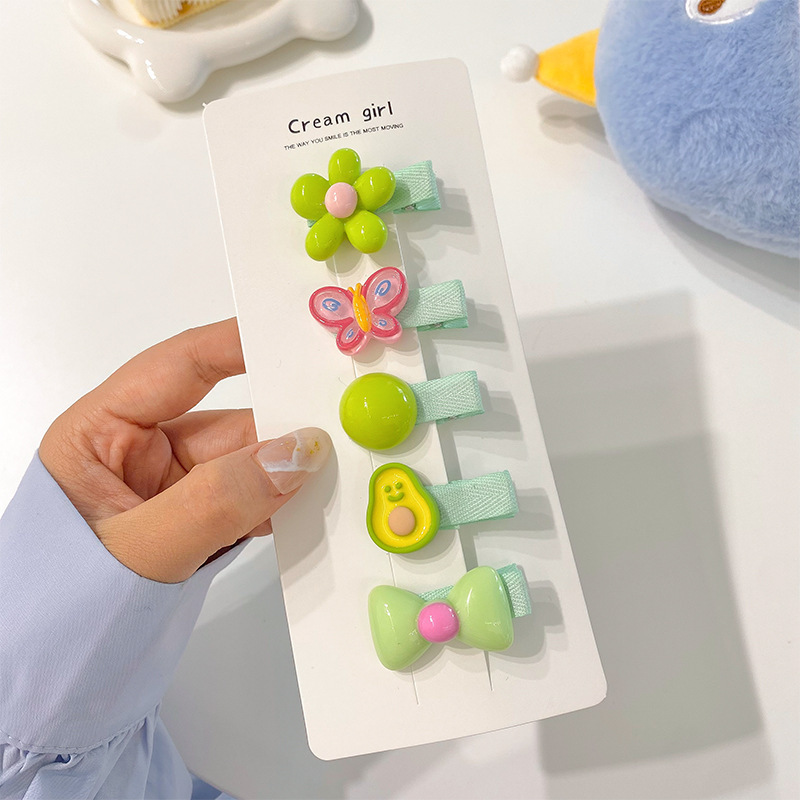 cute baby baby does not hurt hair clip children's hairpin infant small hairclip headdress little girl hairclip hair details Picture