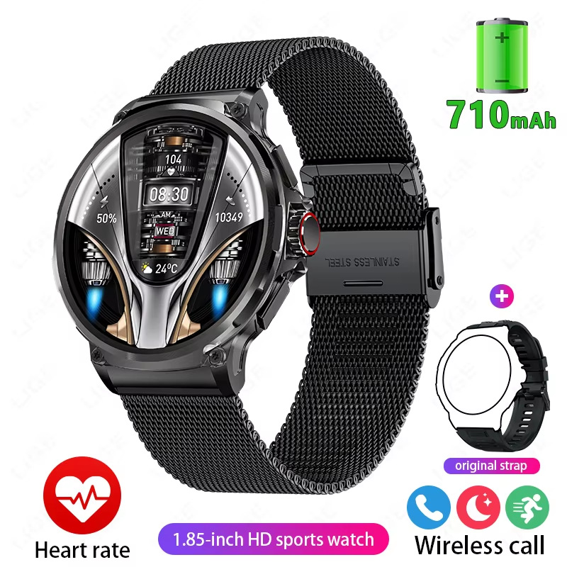cross-border v69 smart watch 1.85-inch bluetooth calling large screen heart rate blood oxygen multi-sports waterproof smart watch full figure
