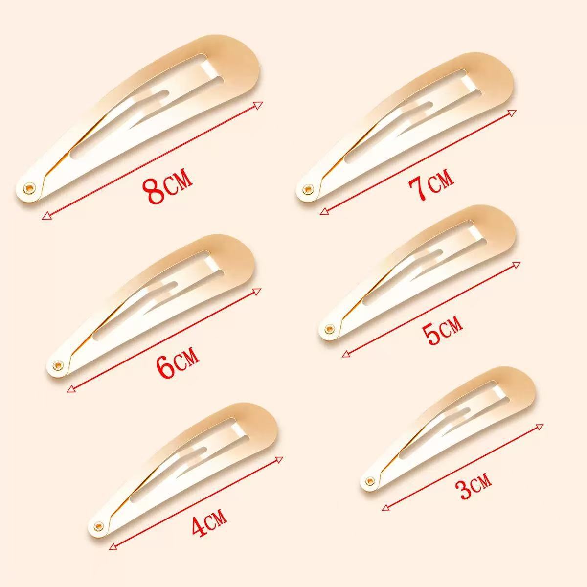 factory direct sales 5/7/9cm hair clip bb clip break clip hair accessories bottom clip diy barrettes materials accessories Specification drawing