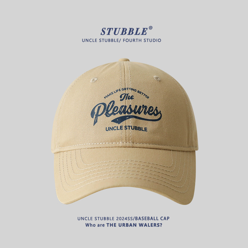 big head circumference big face face small baseball cap men's and women's plus-sized deepening soft top sun hat wide brim peaked cap details Picture