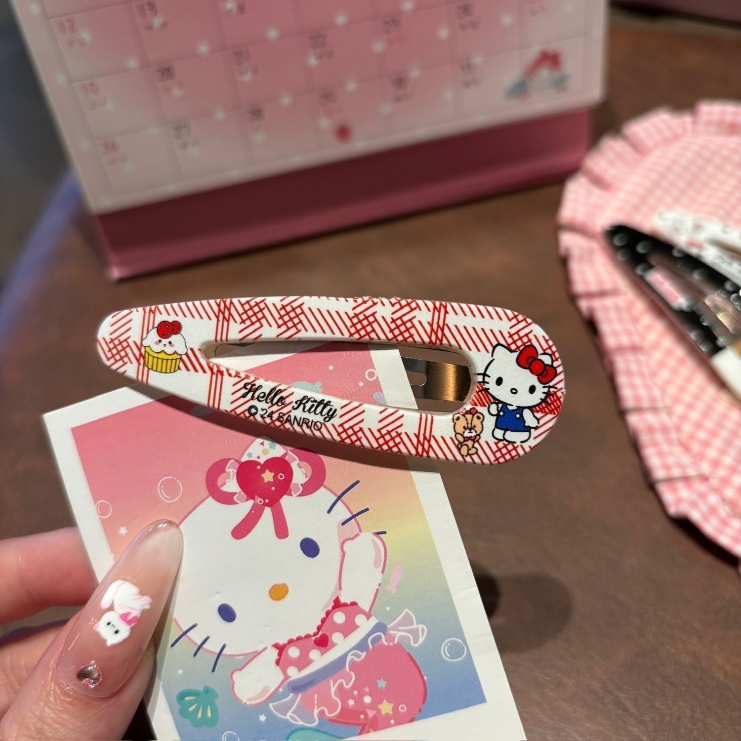 factory direct supply girl heart polka dot plaid barrettes cartoon children barrettes bb clip sweet fresh all-match bang clip full figure