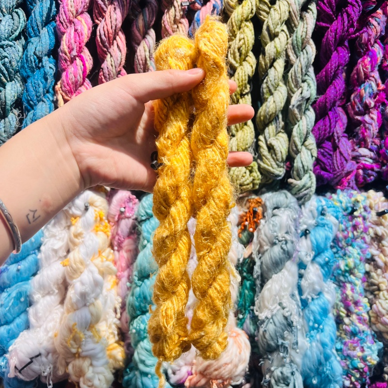 DIY imported new silk yarn, purely handcrafted DIY accessories, accessories, decorative bags, necklaces, bracelets, and accessories... 8 Specification image