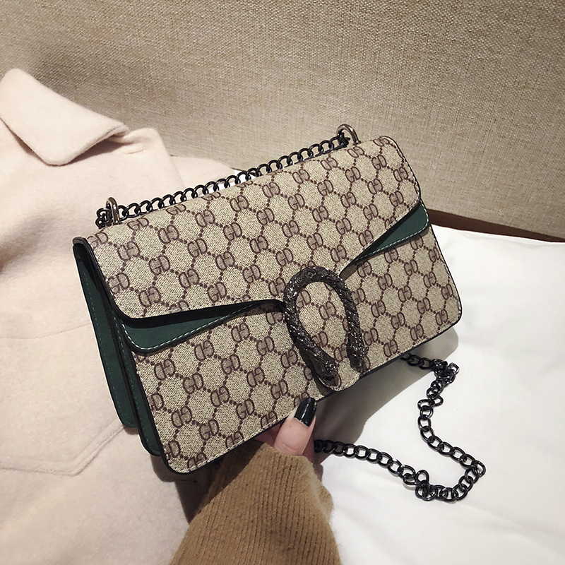 cross-border bag 2025 new fashion dionysian cross-body bag vintage printed mini shoulder crossbody chain women's bag bags Item Picture