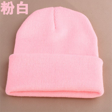 korean style autumn and winter classic men's and women's same fluorescent color knitted hat hat knitted hat gd hip hop woolen cap sleeve cap fashion Specification drawing