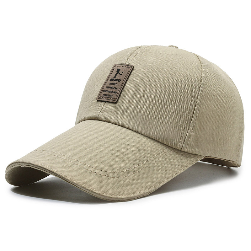 hat baseball cap men's casual all-match sun protection sun protection fishing men's canvas lengthened edge hard top peaked baseball cap Application Scenario