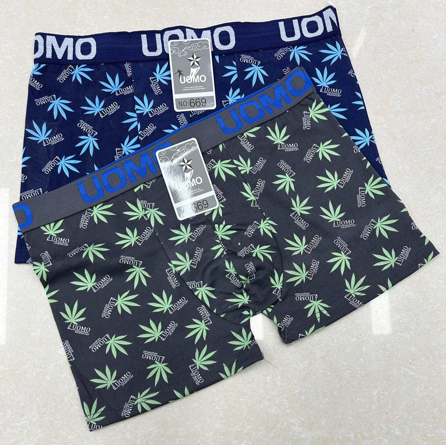 Super low price letter waist solid color men's four-corner underwear, flat underwear, comfortable flat shorts, milk silk men's underwear in stock for export to Africa Application Scenario