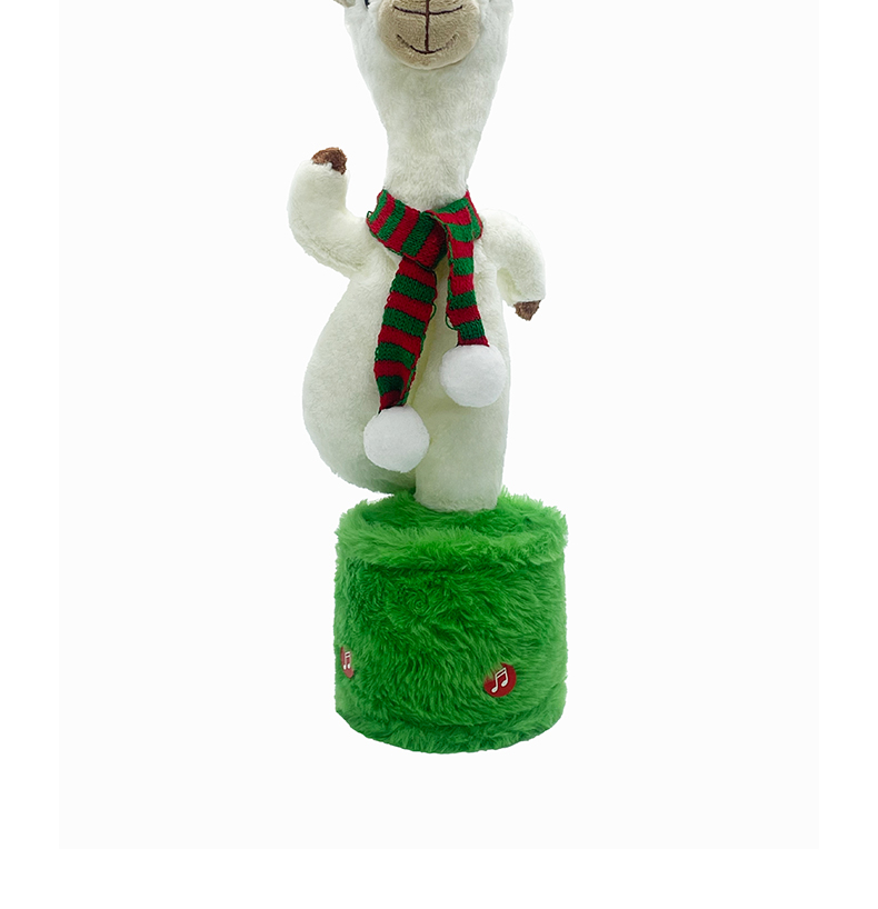 New cross-border rotating rod funny repeat reading recording singing dressing alpaca wool toy pic 14