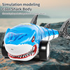 cross-border amazon 2.4g light remote control shark transport truck 360-degree rotating tail children's electric remote control cars toy Specification drawing