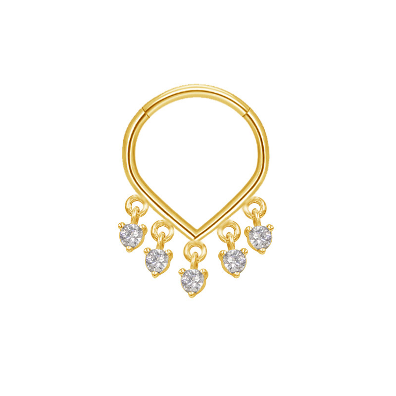 潮流个性穿刺饰品多款可选时尚配饰多色多款式适合搭配潮搭风格盖贝欧美跨境时尚心形锆石闭合圈鼻环穿刺耳圈鼻饰穿刺饰品直发热卖详情图3