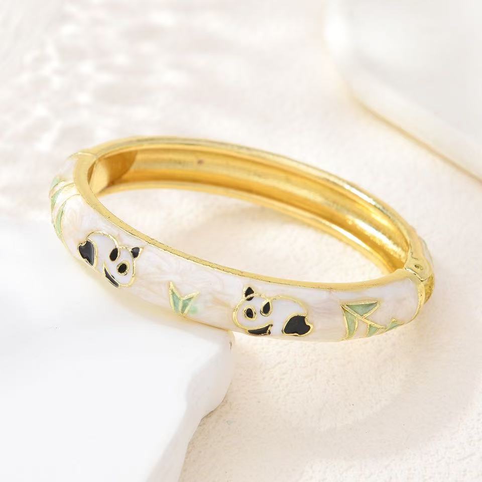 Retro enamel bracelets, colorful oil-dripping floral export accessories, popular scenic spots Specification image