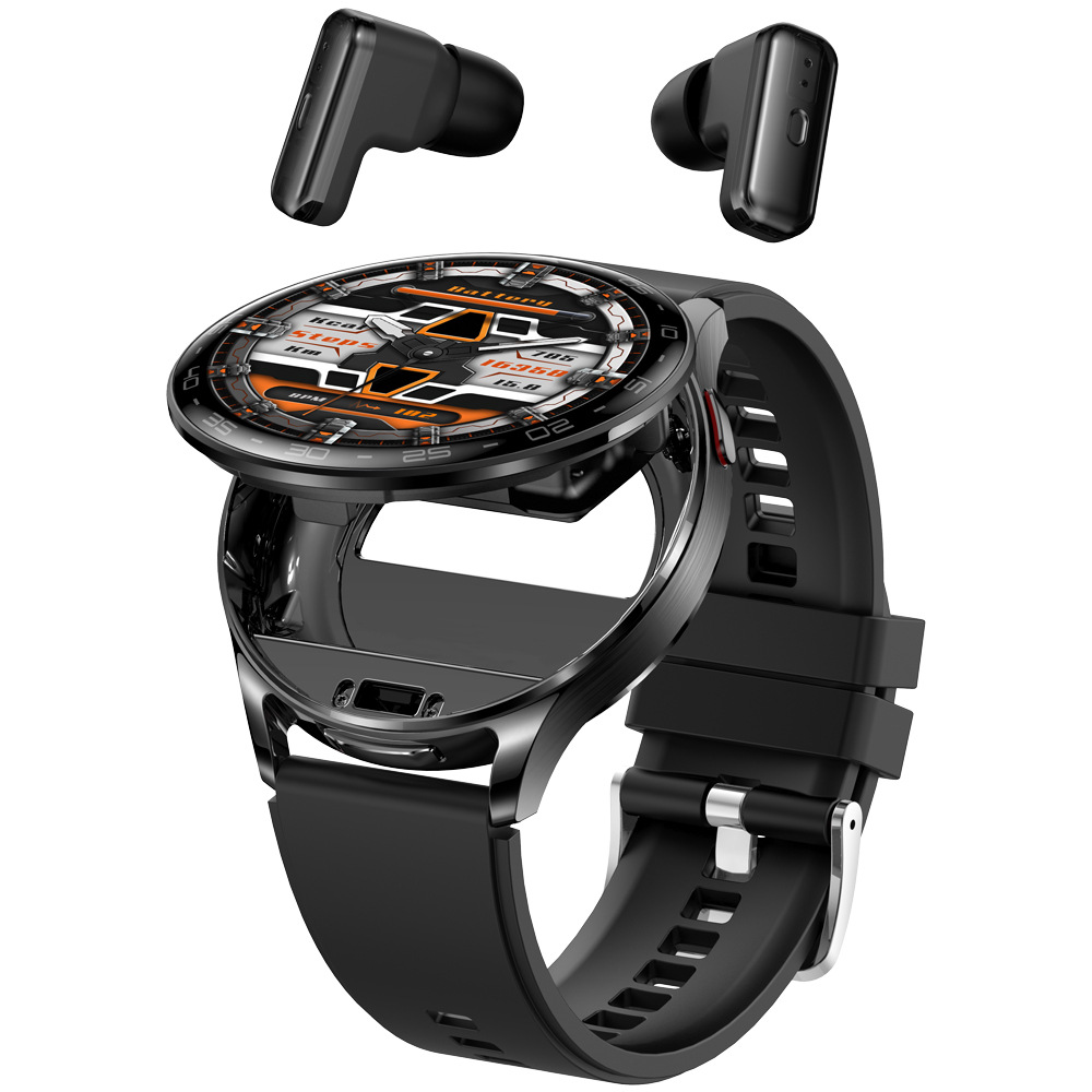 t97 cross-border headset watch two-in-one smart watch female blood oxygen heart rate sleep sports waterproof couple watch full figure
