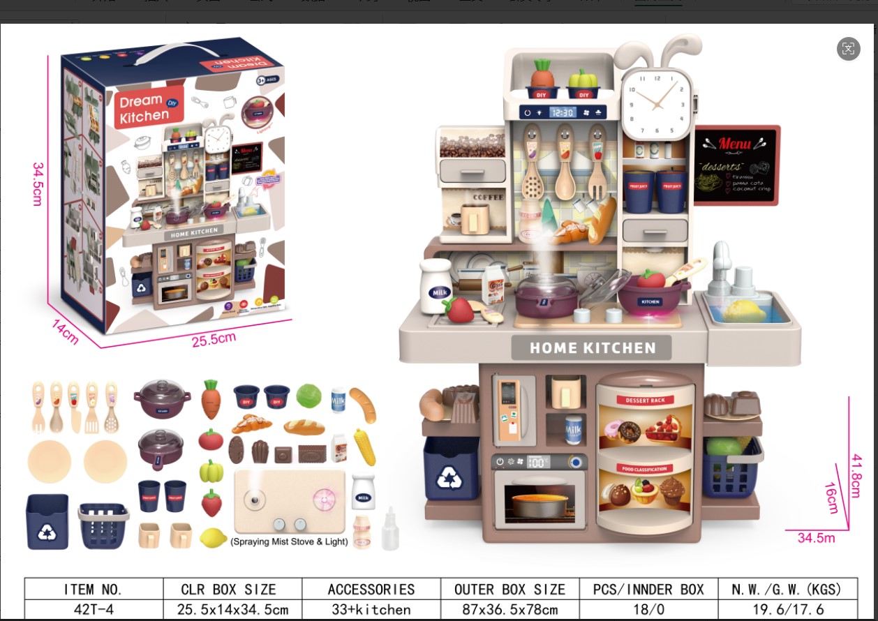 仿真食玩/迷你小厨房/过家家玩具/潮流玩具/益智玩具产品图